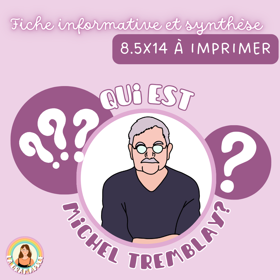 Fiche informative et synthèse | Qui est Michel Tremblay?