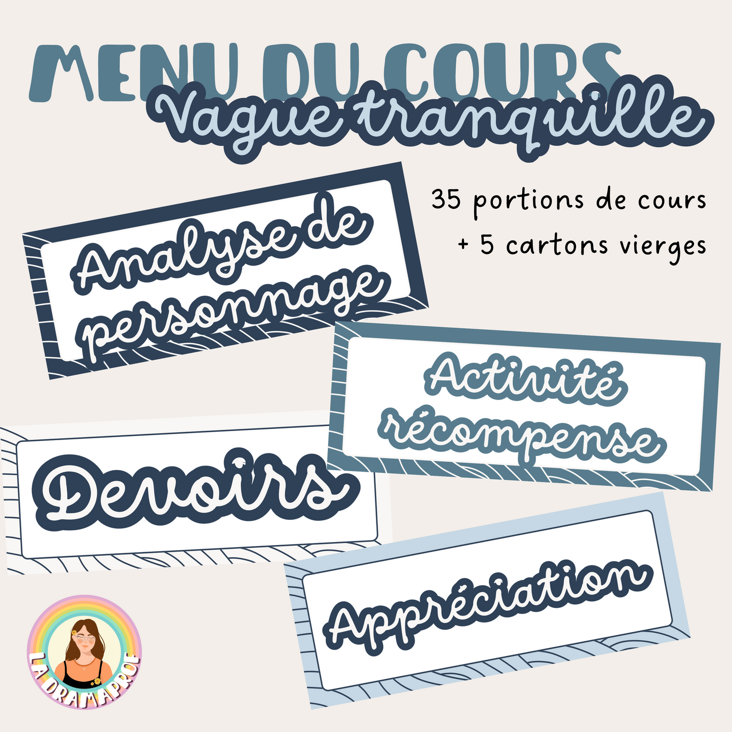 Menu du cours | Thématique vague tranquille