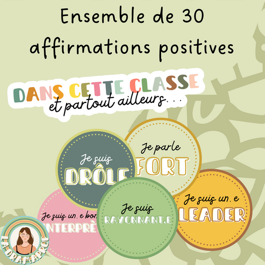 Ensemble de 30 affirmations positives