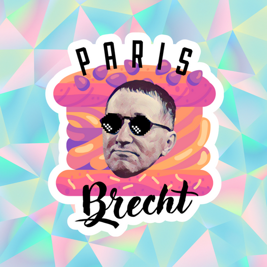 Autocollant: Paris-Brecht