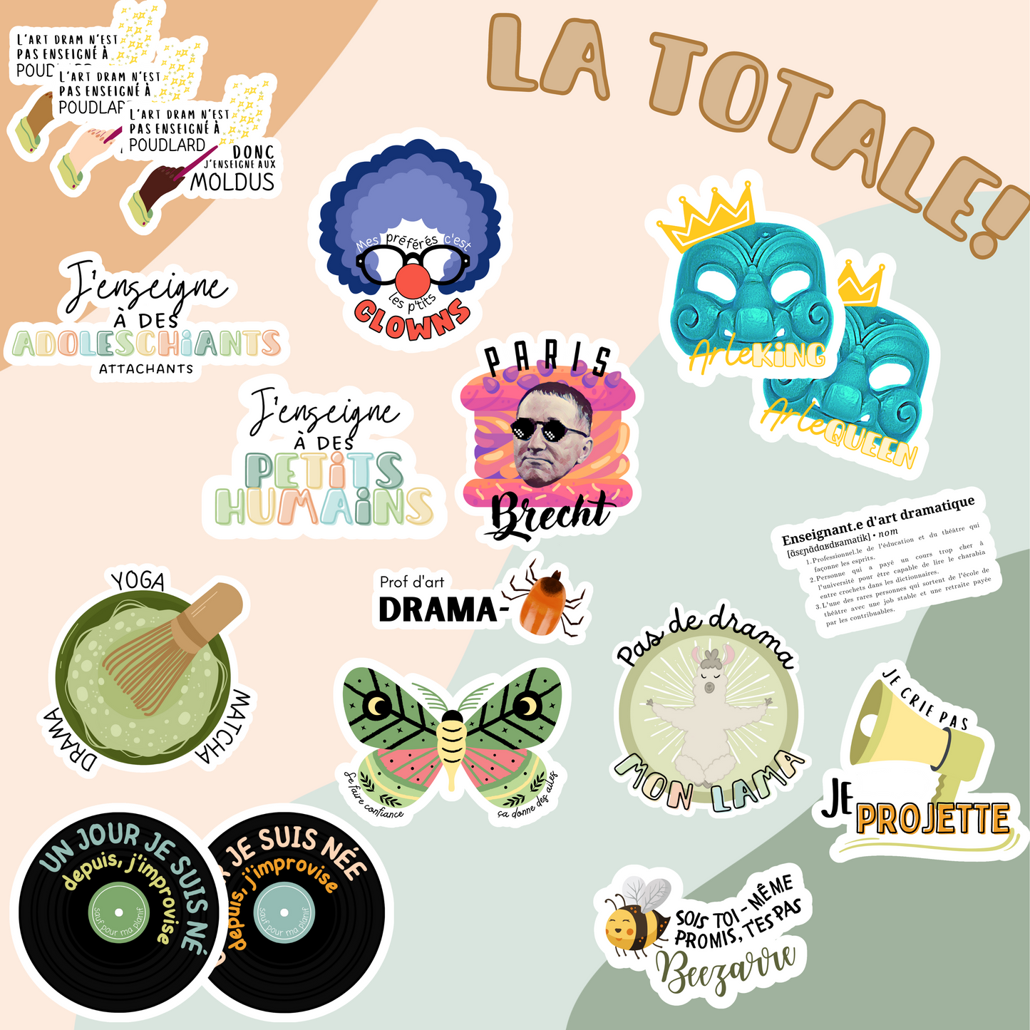 La totale! | Ensemble complet de la collection d'autocollants