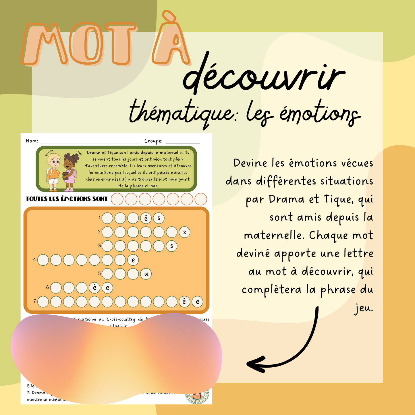 Mot à découvrir - Les émotions